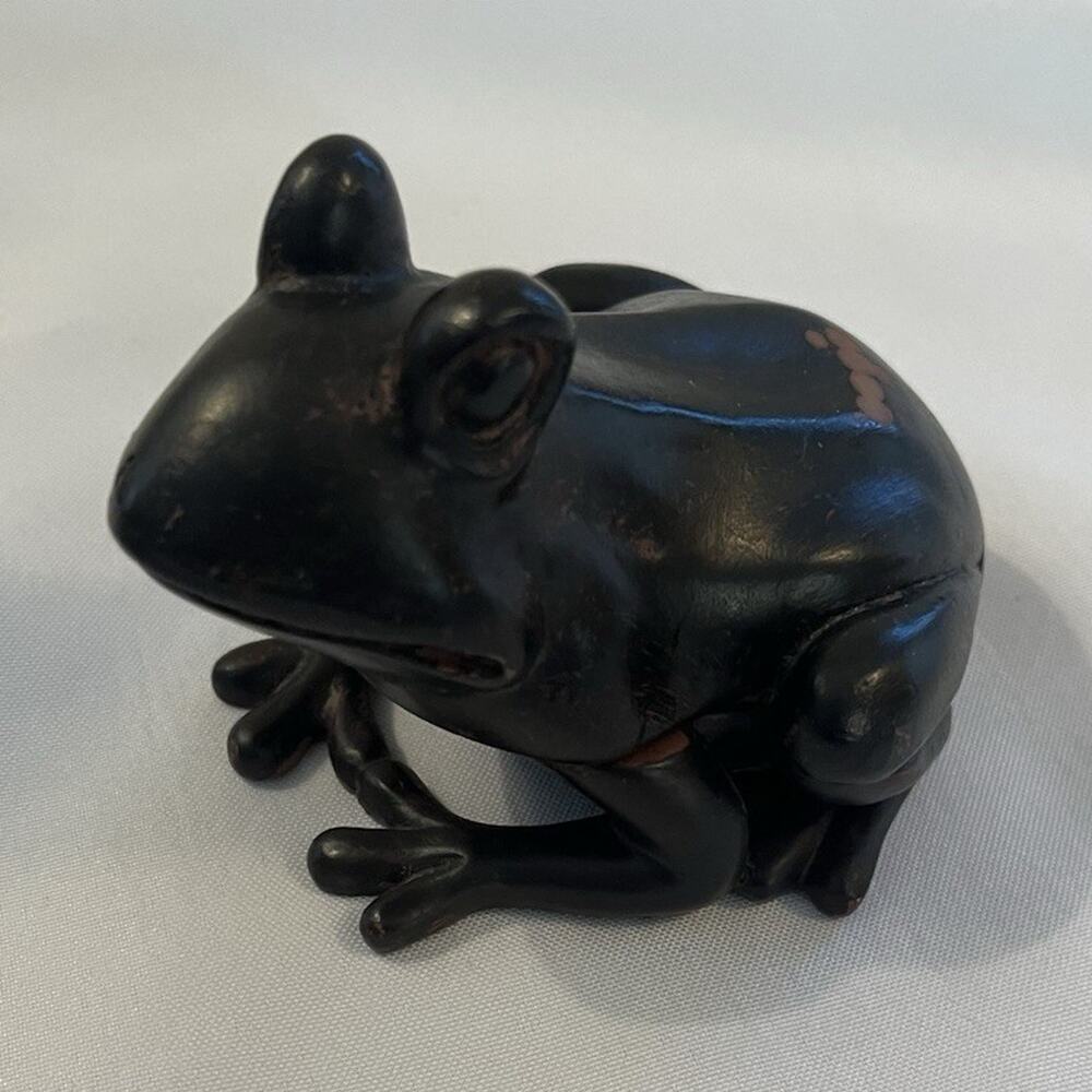 Frog Shaped Trinket Box Collectible